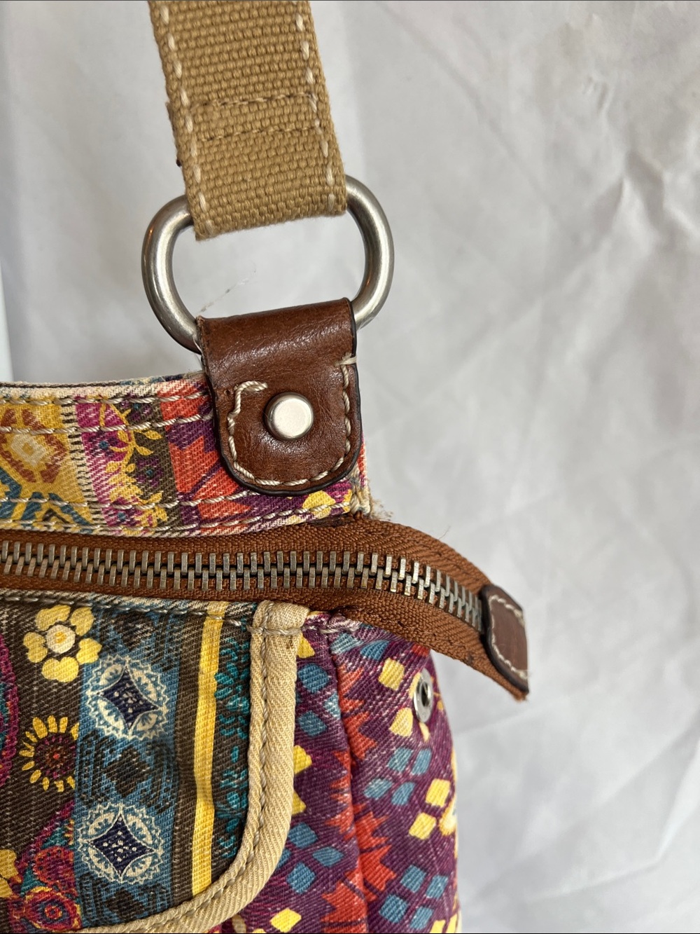 Fossil Multicolor Quilted Patchwork Crossbody Bag - Picture 5 of 16